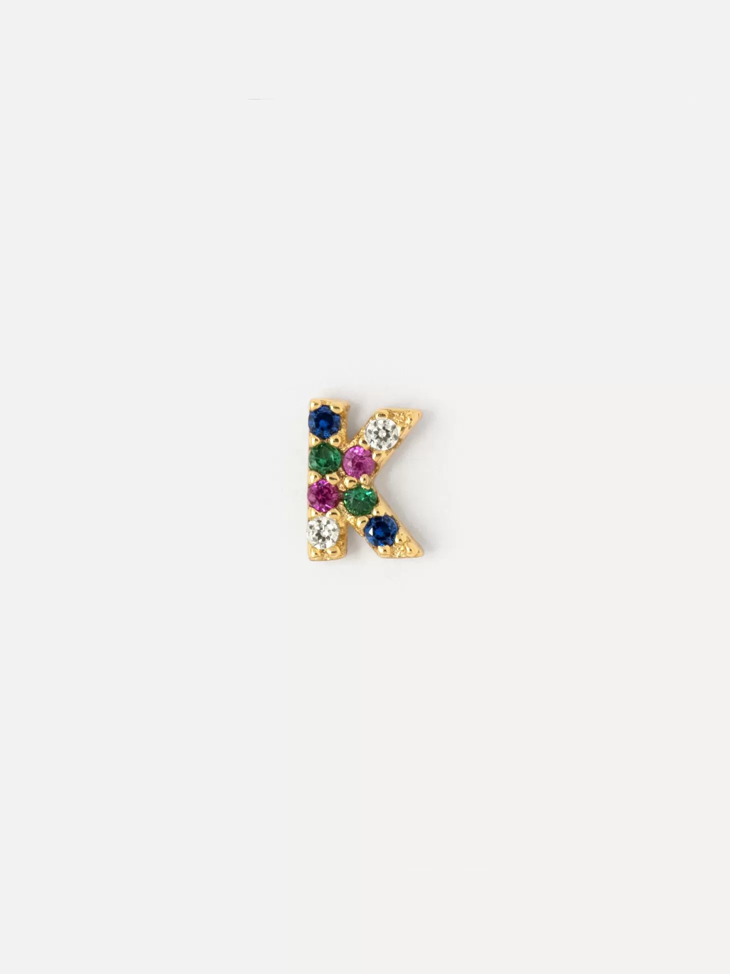 Les Soeurs Oorbel Jolie Initial Strass Multi Flash Sale