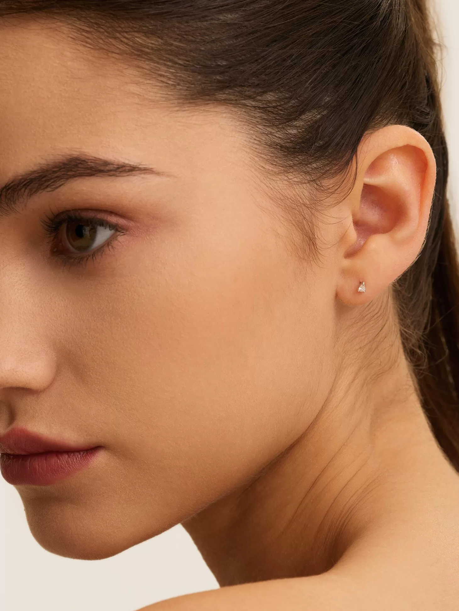 Les Soeurs Oorbel Jolie Pear Strass Silver Sale