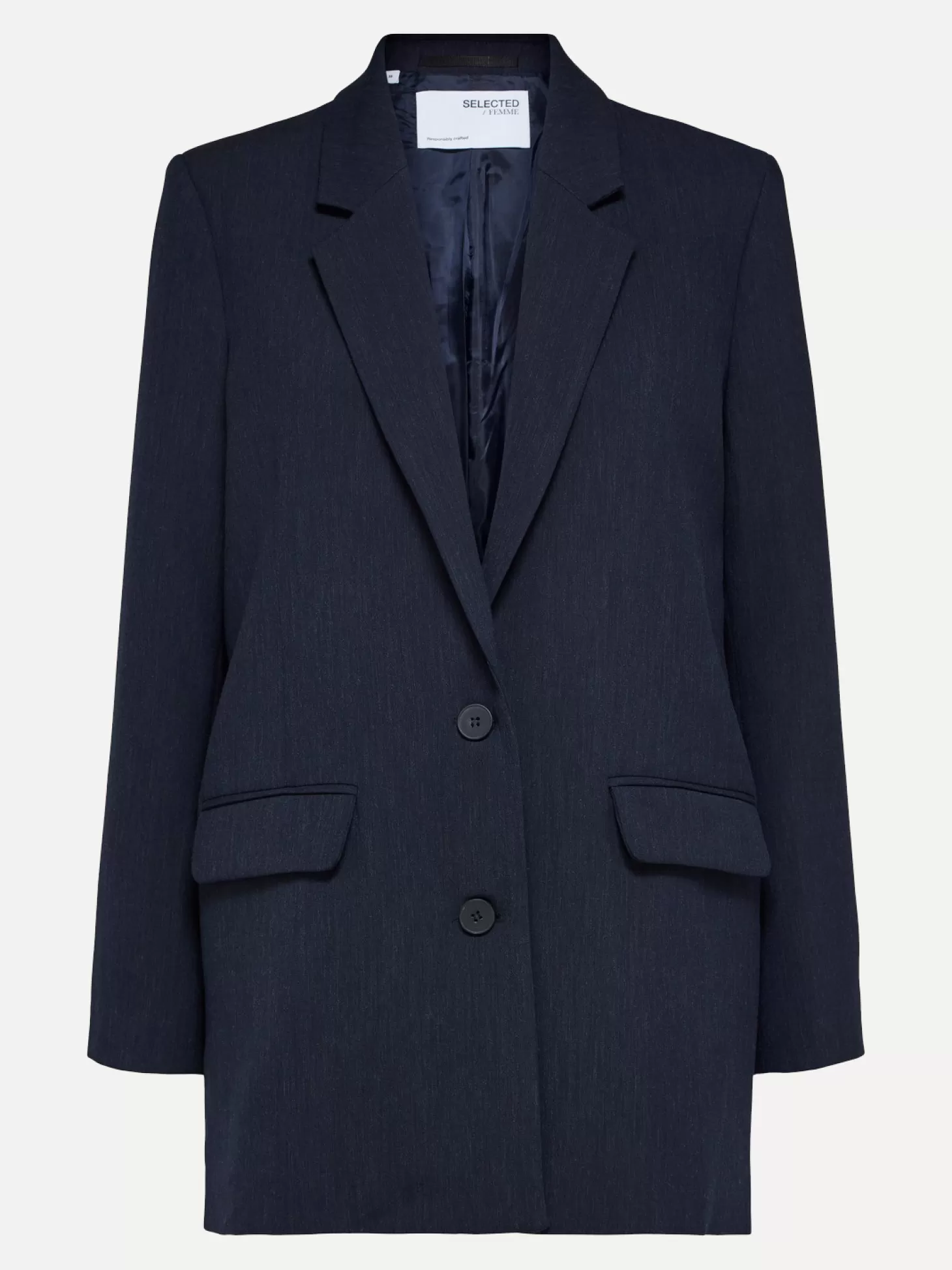Selected Oversized Single-Breaster Blazer Rita Dark Sapphire Cheap