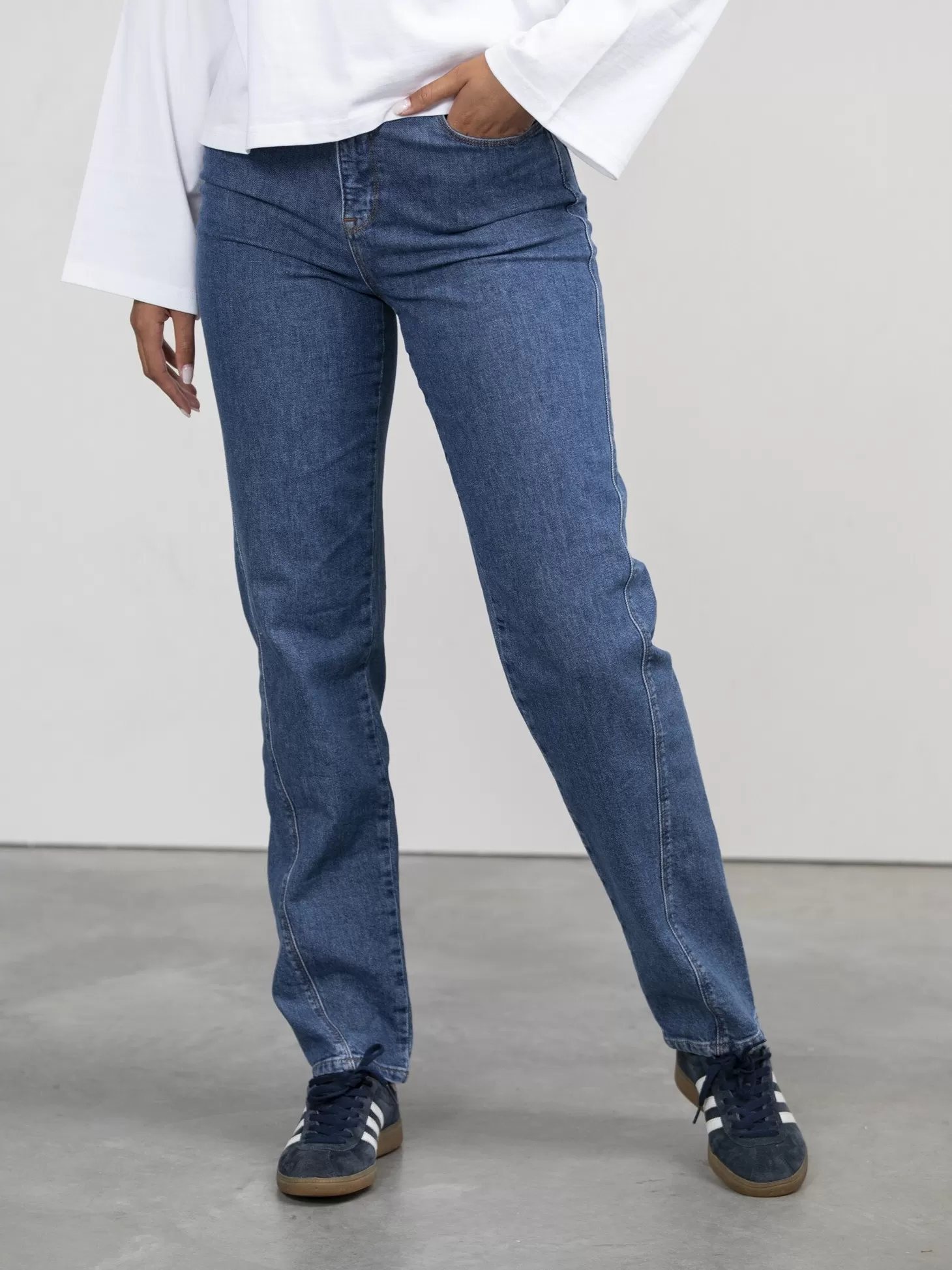 Selected Rechte Jeans Naomi Medium Blue Denim Online
