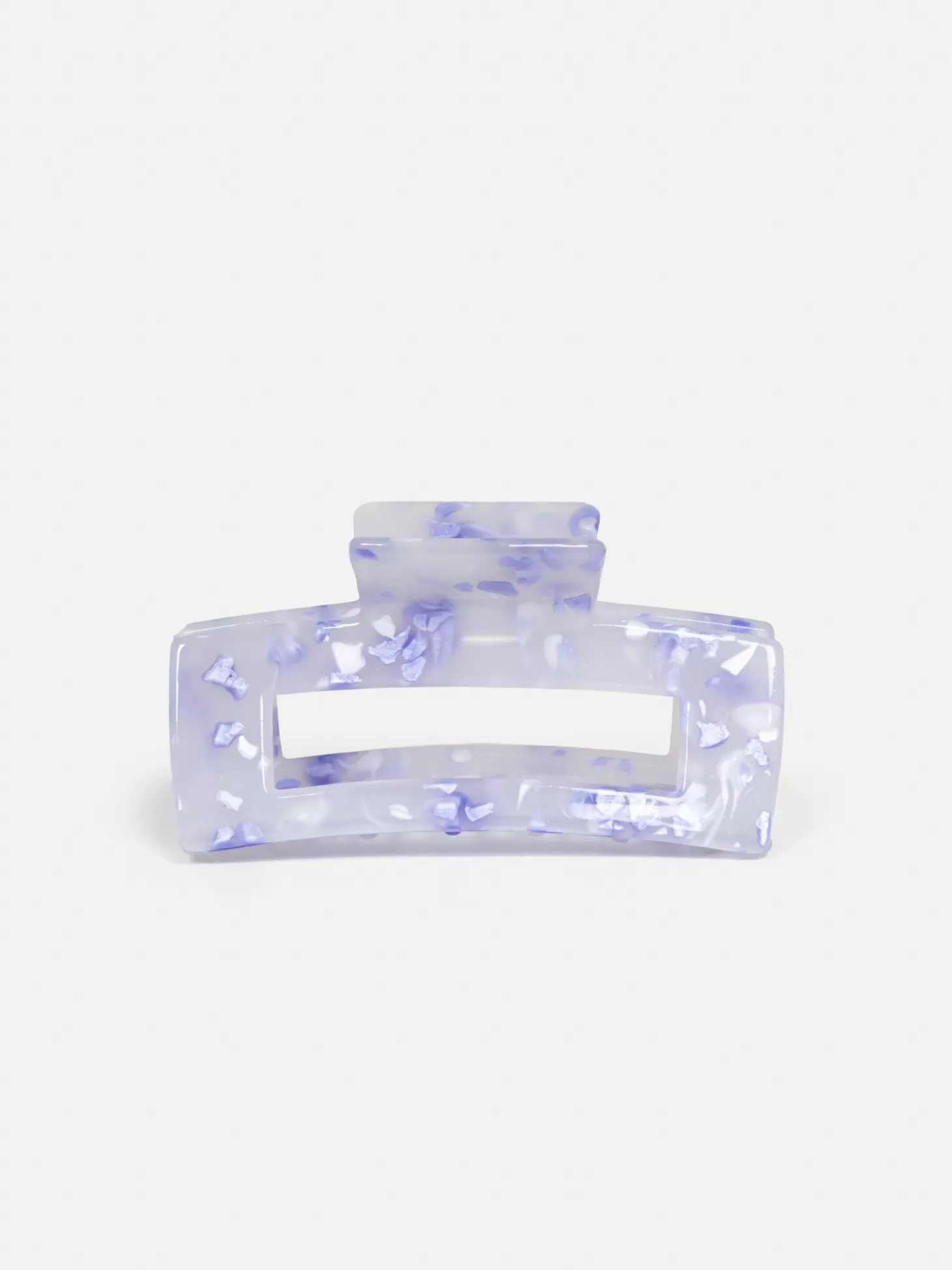 Les Soeurs Resin Haarspeld Rechthoekig Purple/White Hot