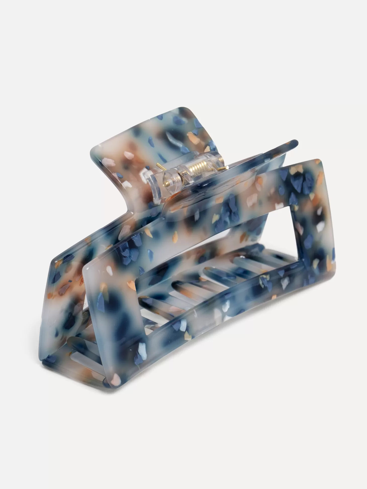 Les Soeurs Resin Hair Clip Rectangle Ocean Cheap