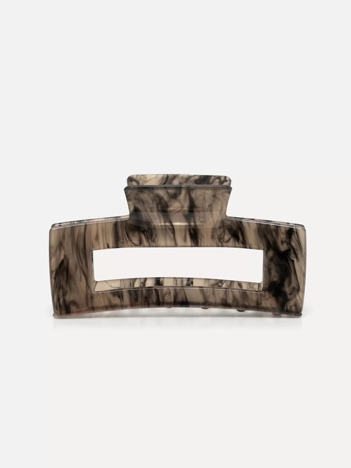 Les Soeurs Resin Hair Clip Rectangle Olive Shop