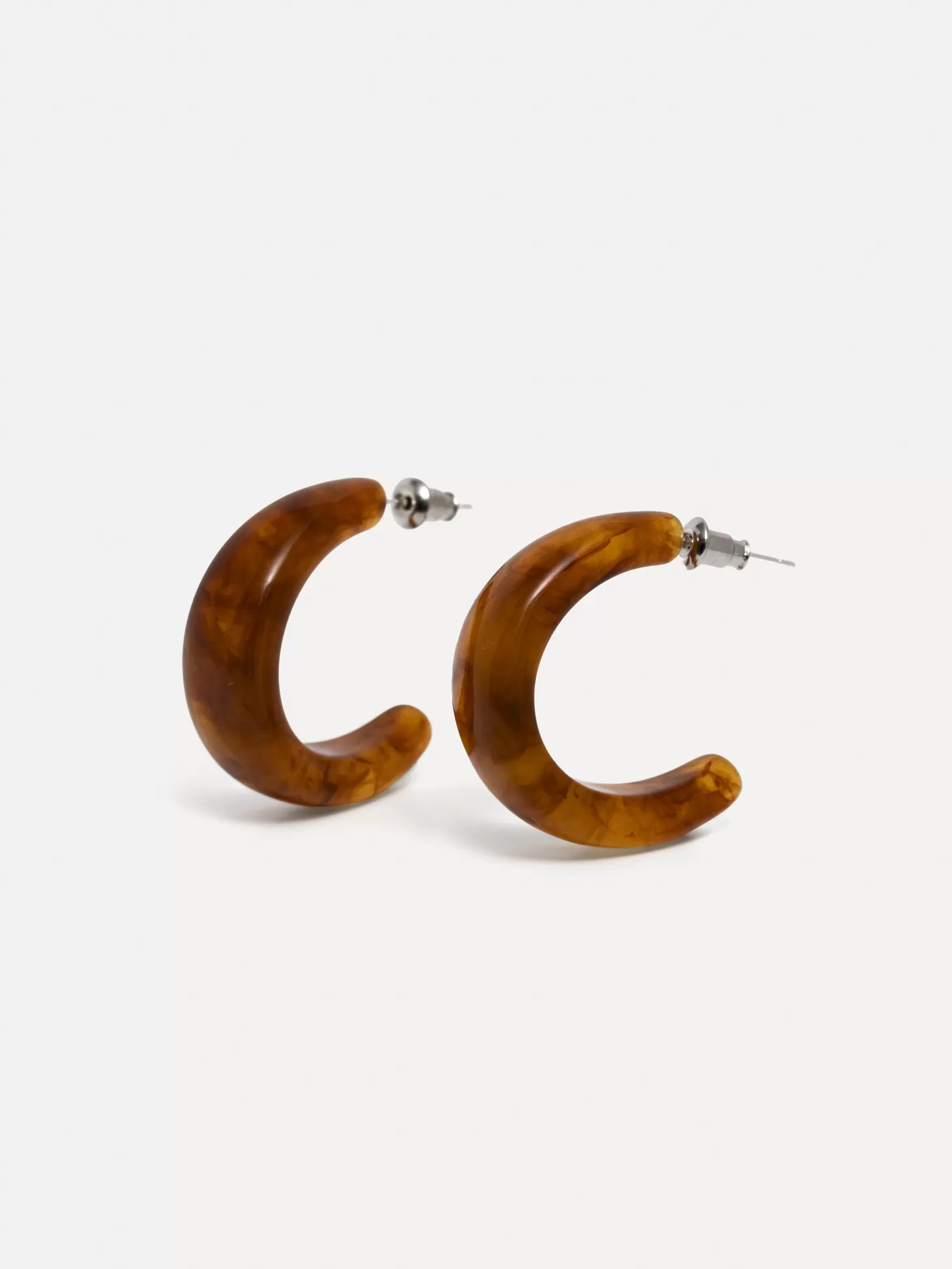 Les Soeurs Resin Oorbellen Set Melly Brown Best Sale