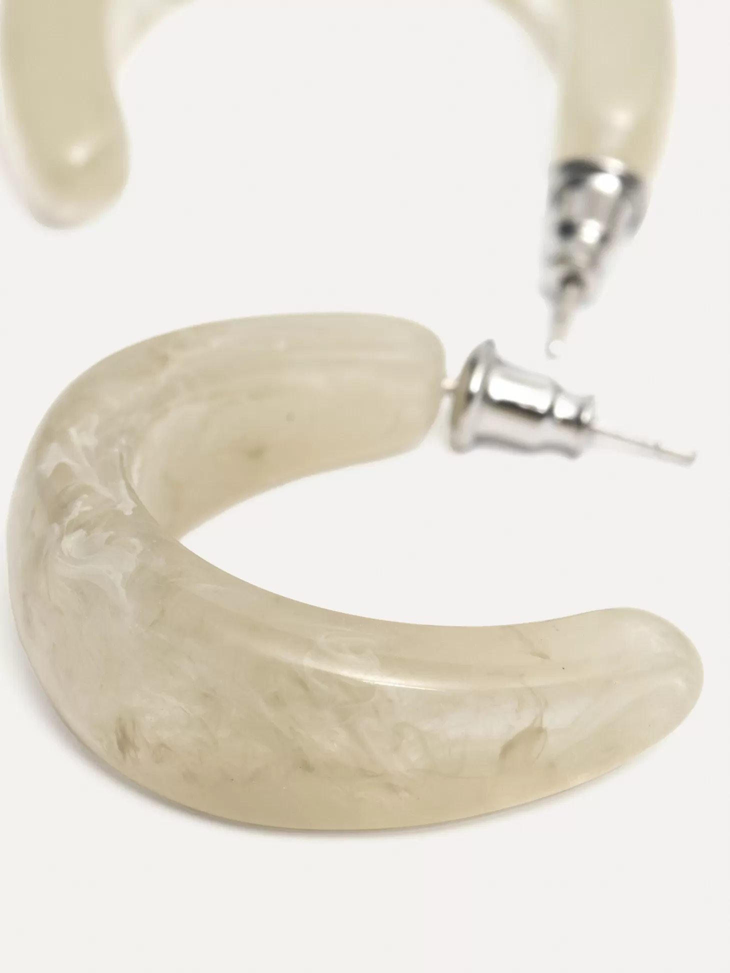 Les Soeurs Resin Oorbellen Set Melly Cream Cheap