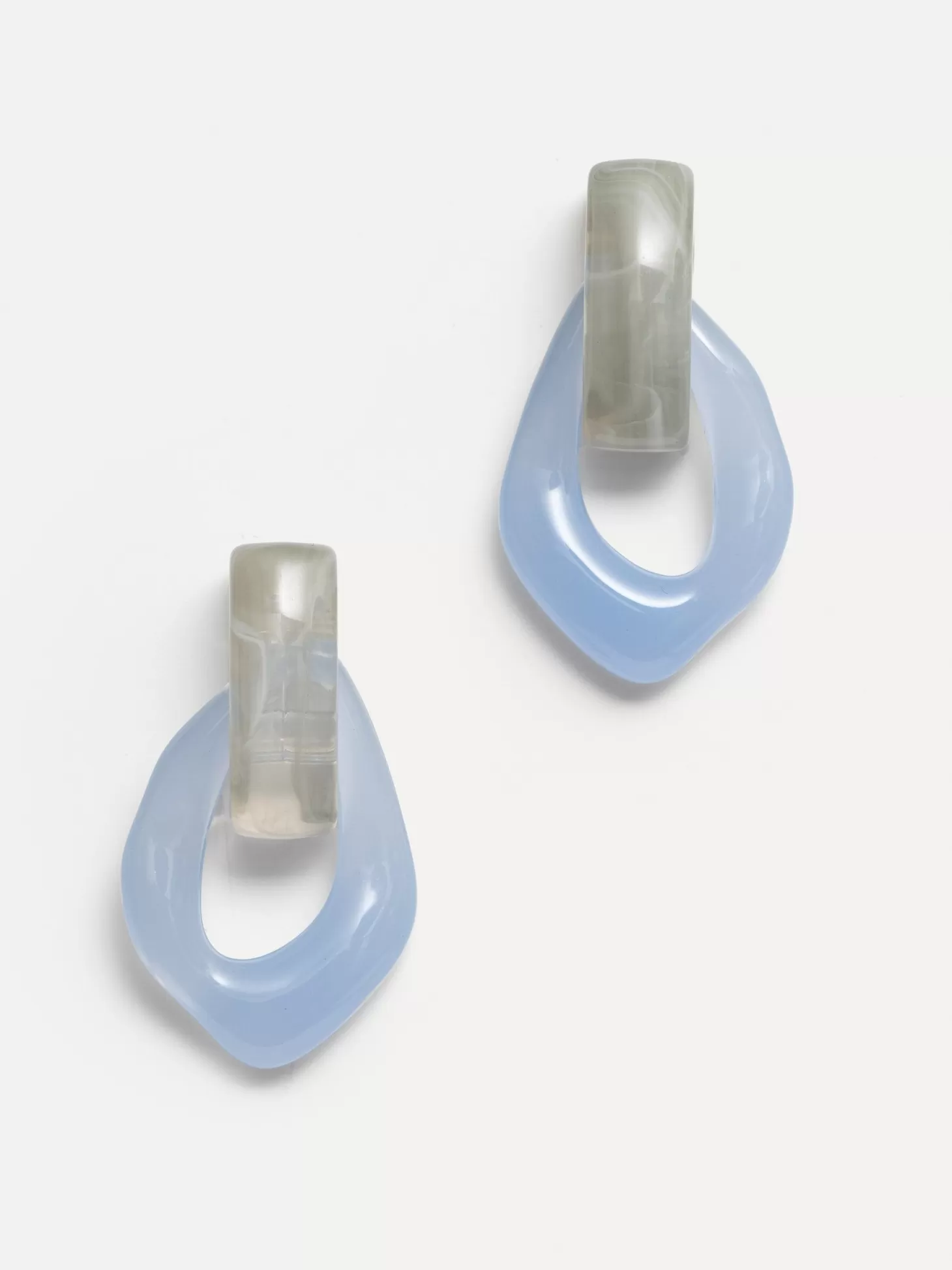 Les Soeurs Resin Oorbellen Set Mya Jade/Light Purple Best