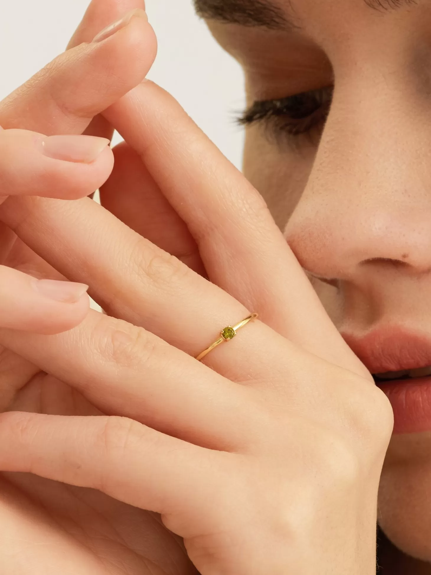 ring_chloe_moodstone_2.webp Les Soeurs Ring Chloe Moodstone Khaki Gold Best Sale