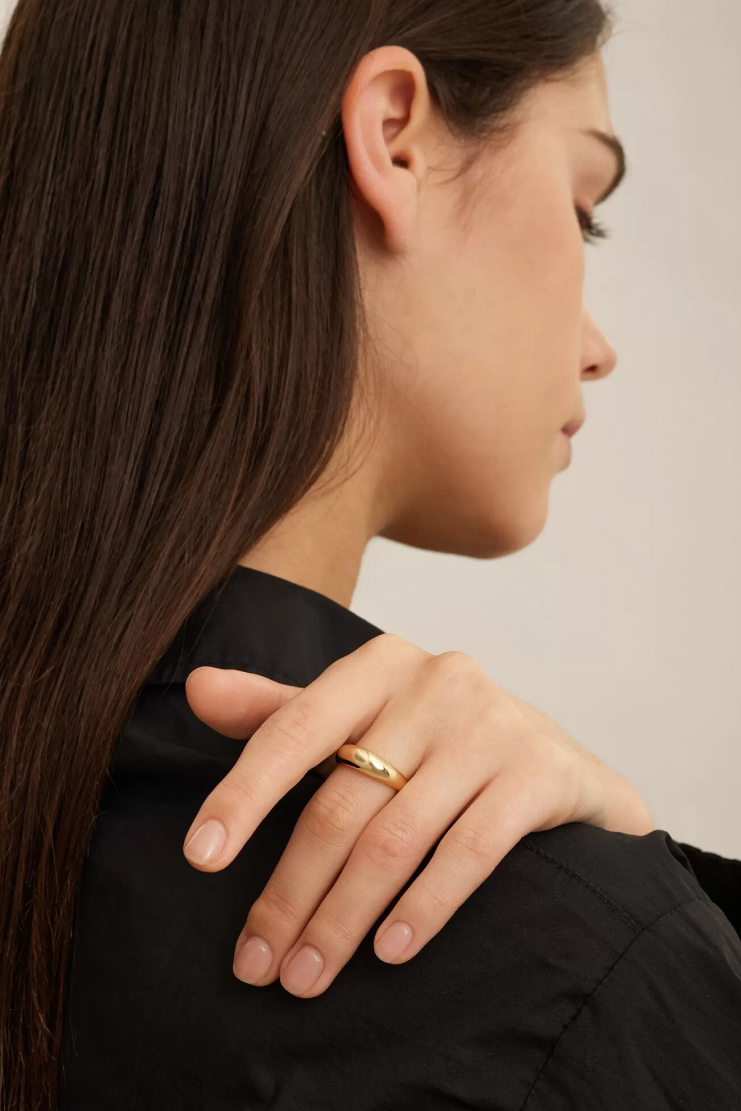 Les Soeurs Ring Gilda Dome Gold Shop