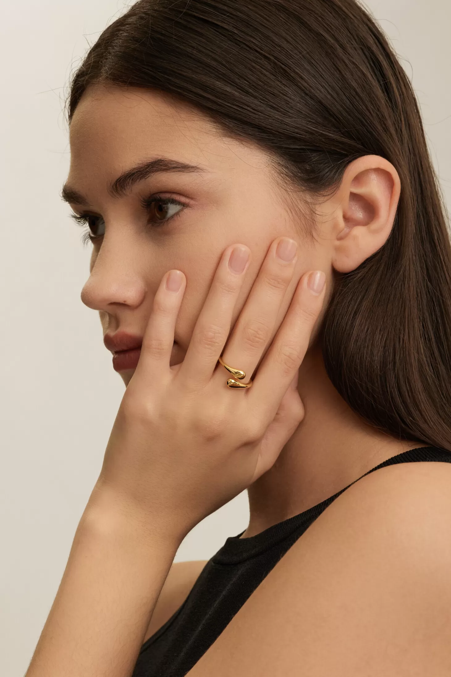 Les Soeurs Ring Gilda Waterdrops Gold Cheap