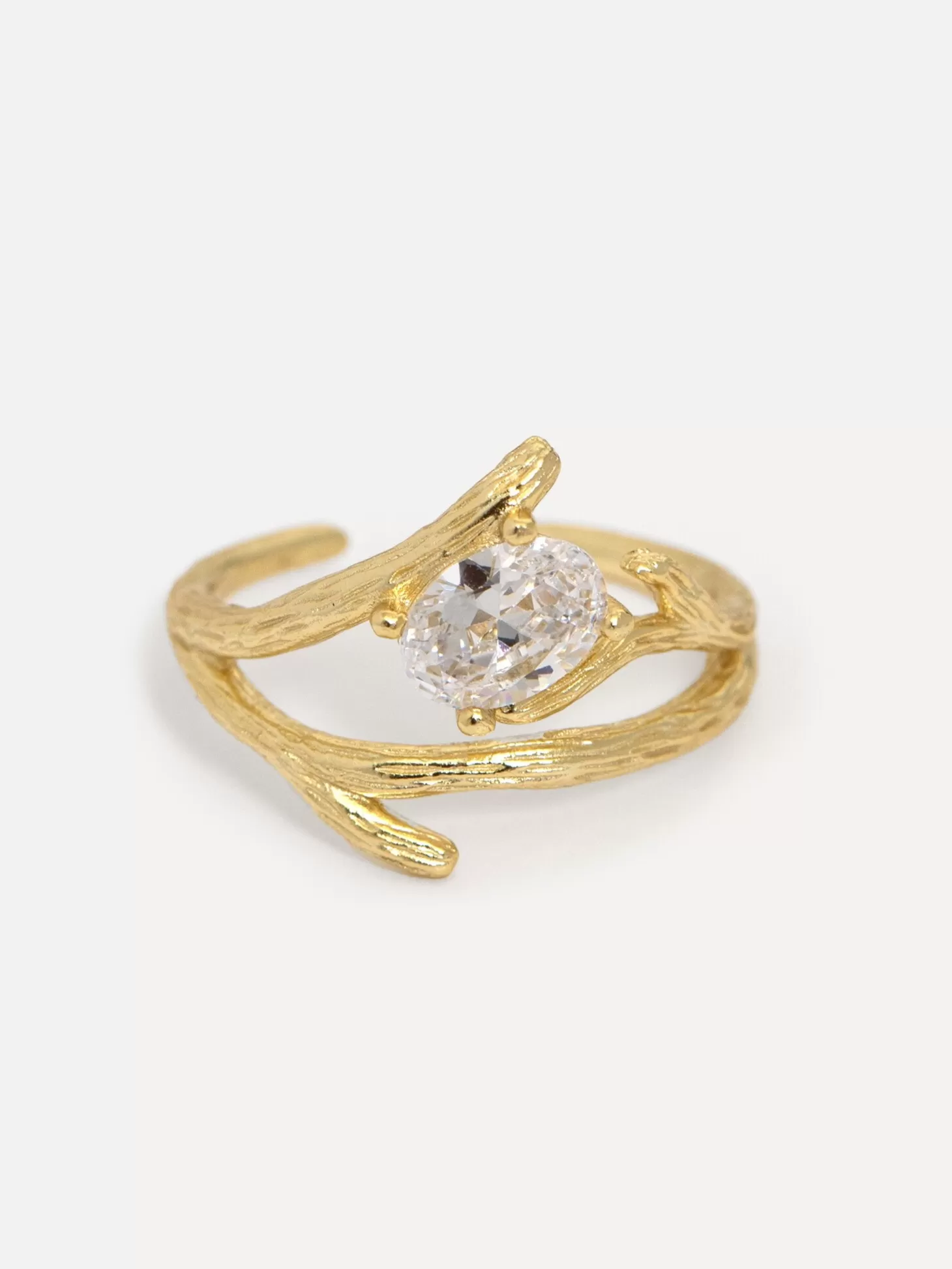 Les Soeurs Ring Ginette Branch Gold Outlet