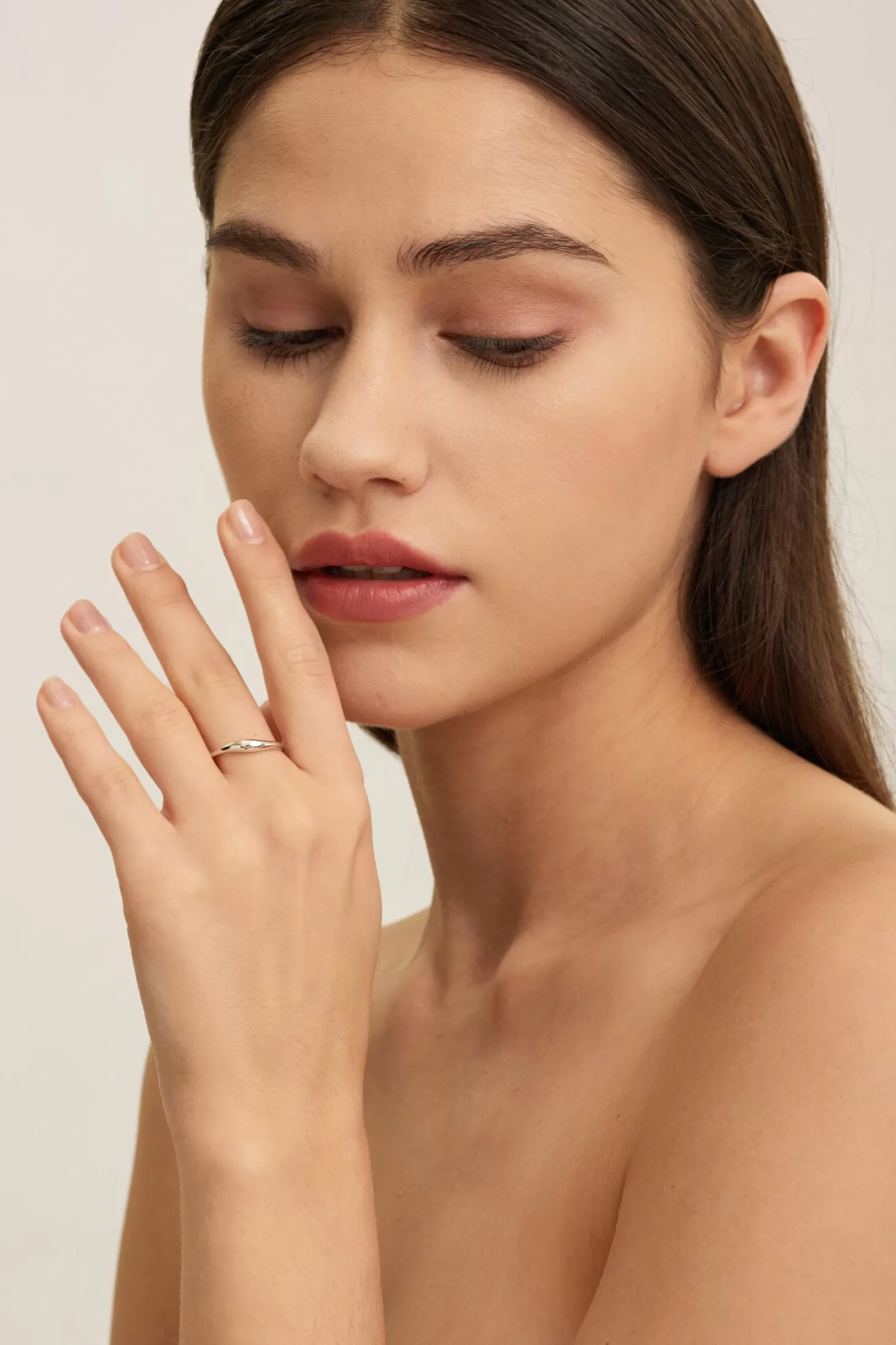 Les Soeurs Ring Ginette Flowy Silver Clearance