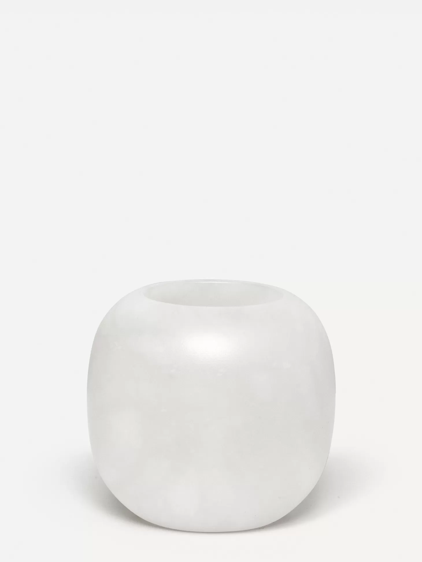 Les Soeurs Ronde Alabaster Waxinelichthouder (Medium) White New