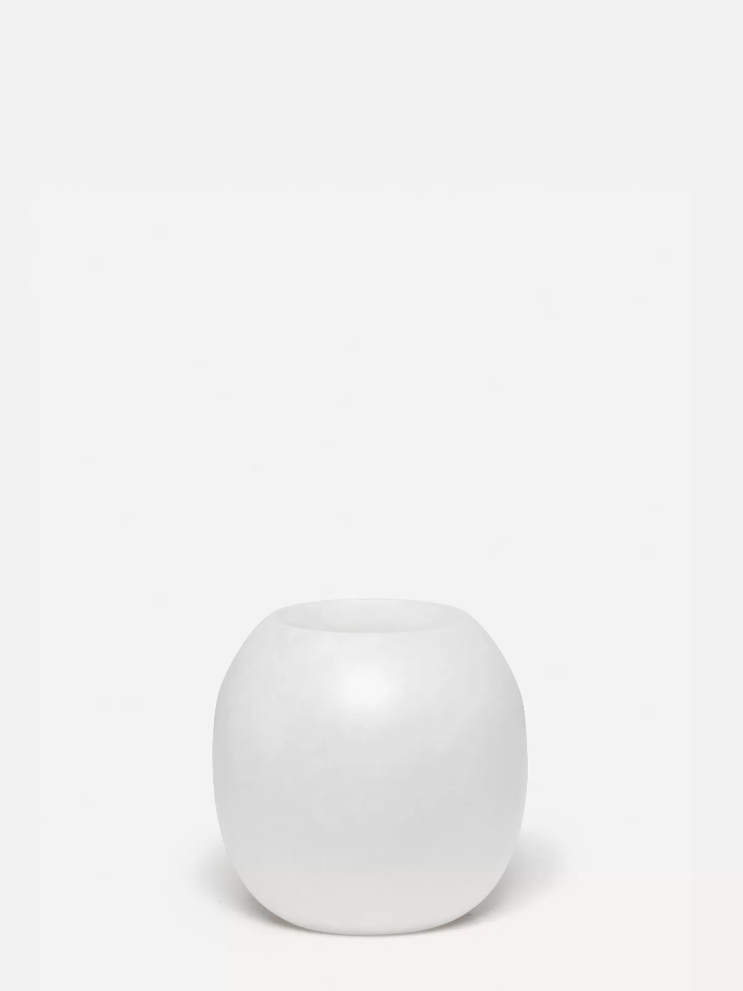 Les Soeurs Ronde Alabaster Waxinelichthouder (Small) White Clearance