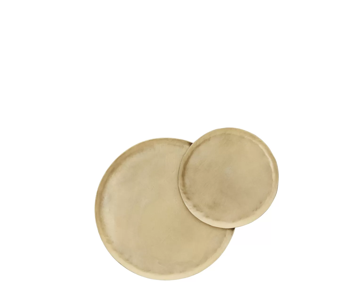 Madam Stoltz Ronde Ijzeren Schaaltjes Gold Best Sale
