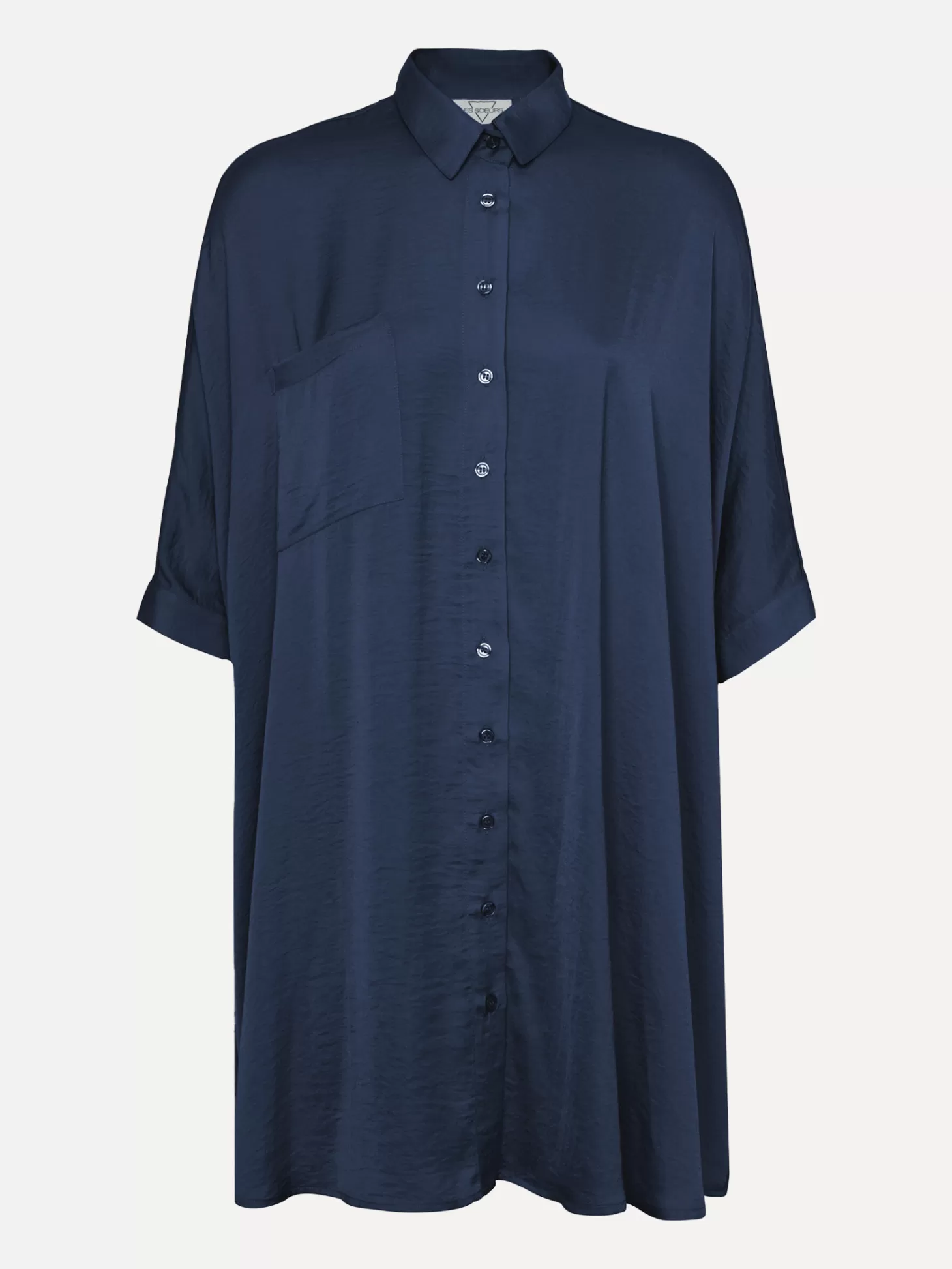 satijn_blousejurk_mason_5.webp Les Soeurs Satijn Blousejurk Mason Dark Blue Discount