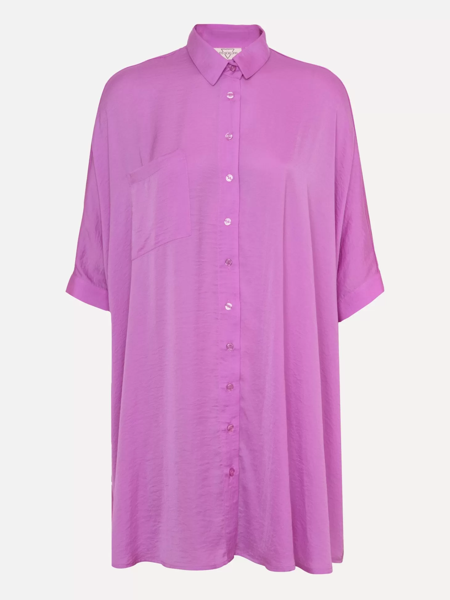 satijn_blousejurk_mason_6-1.webp Les Soeurs Satijn Blousejurk Mason Lila Sale