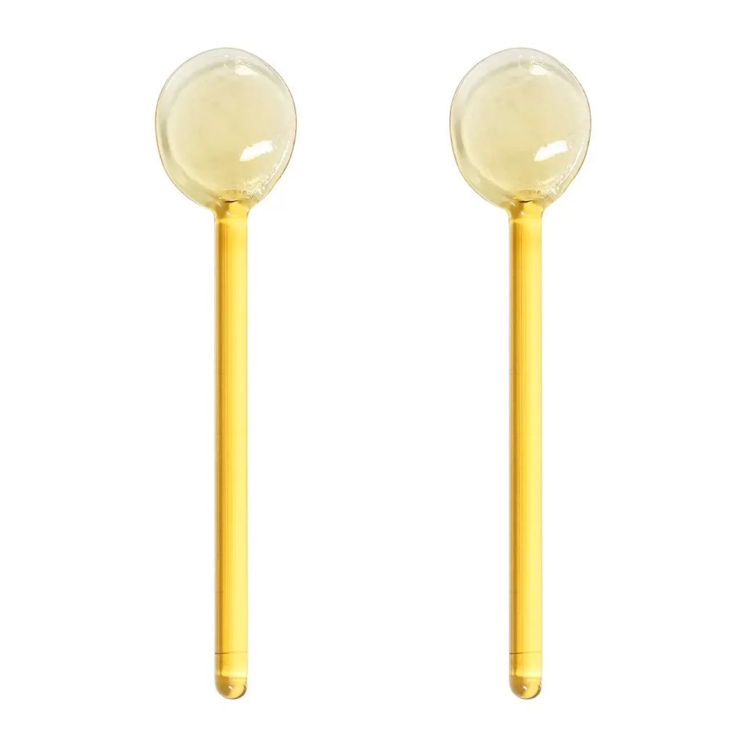 à La Collection Set Van Twee Glazen Lepeltjes Mustard Best Sale