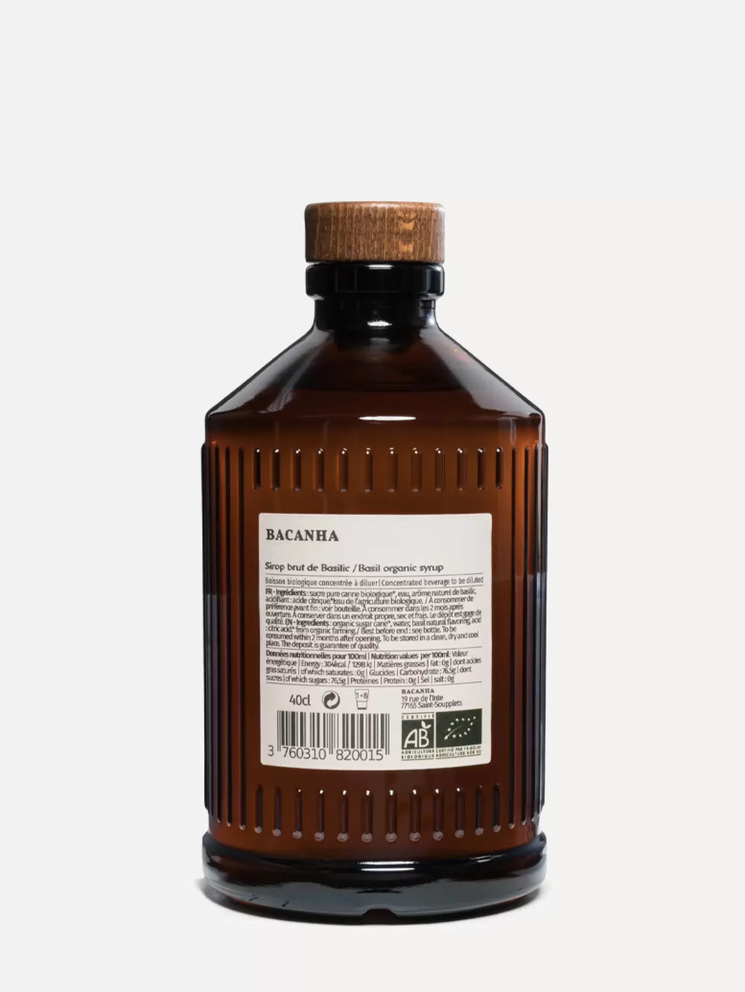Bacanha Siroop Brut De Basilic Discount