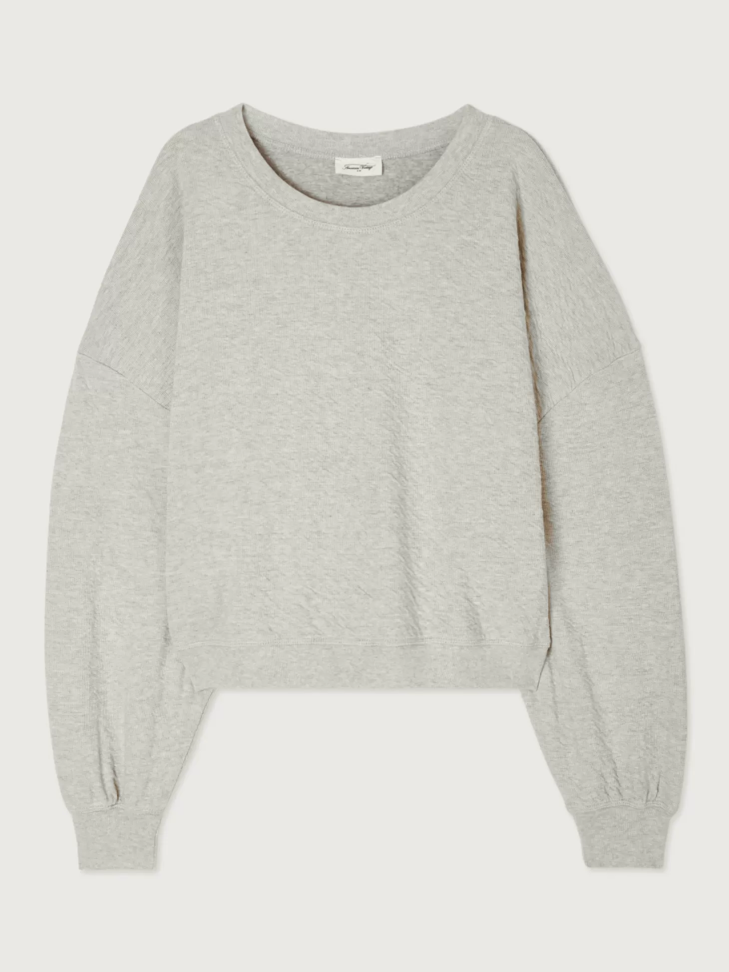 American Vintage Sweat Yatcastle Gris Chine New
