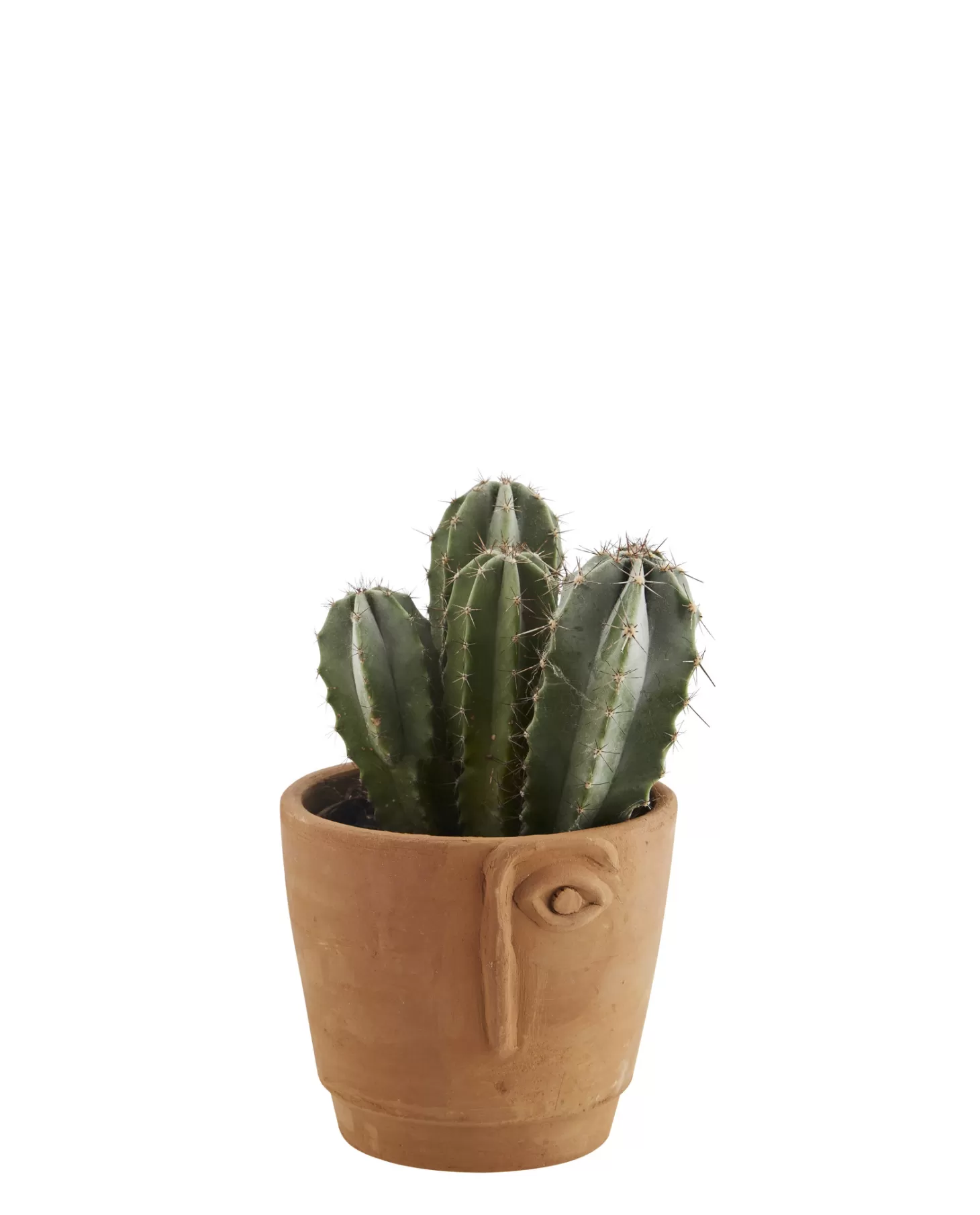 terracotta_bloempot_gezicht_3.webp Madam Stoltz Terracotta Bloempot Gezicht Brown Best Sale