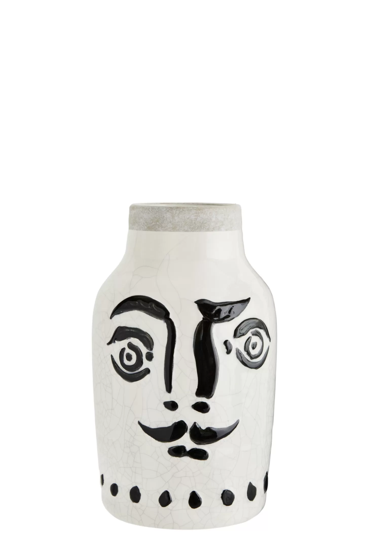 Madam Stoltz Terracotta Vaas Met Gezicht Flash Sale