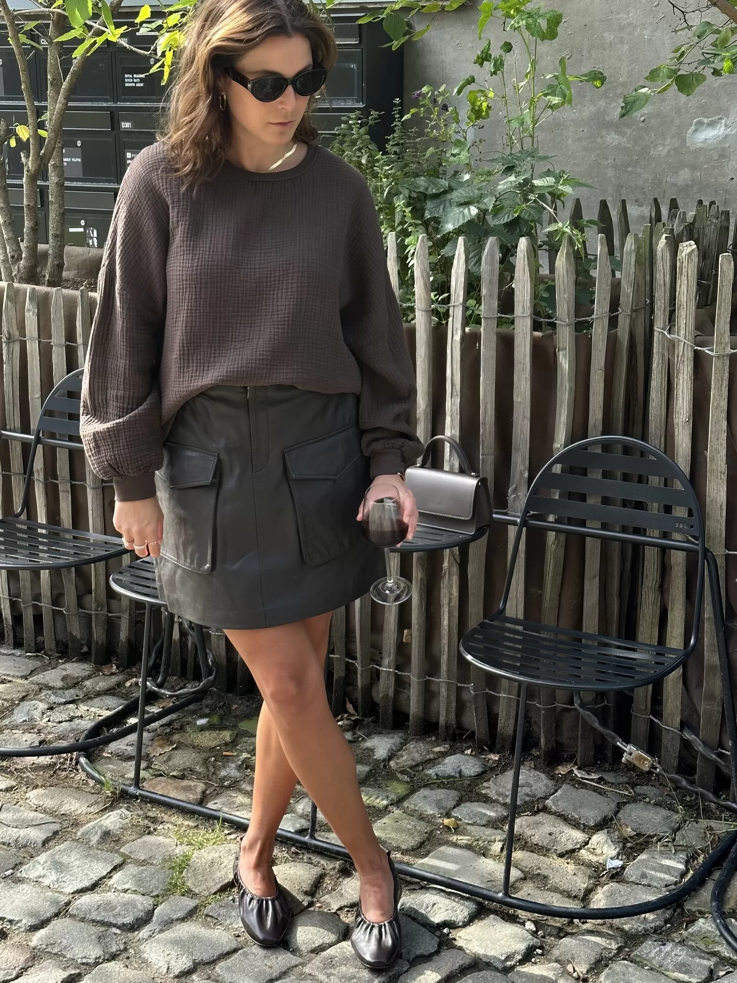 Le Marais Tetra Longsleeve T-Shirt Aya Brown Store
