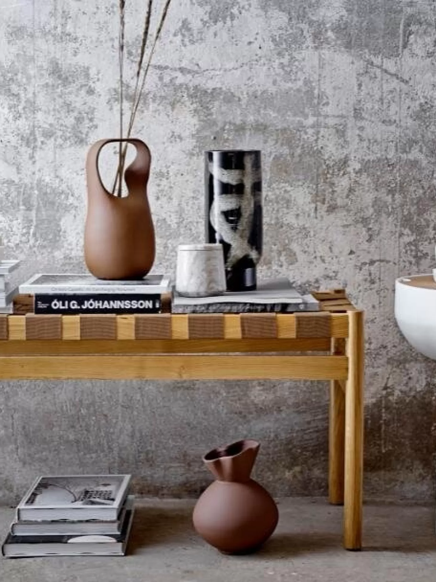 Bloomingville Vaas Vefa Black Terracotta Cheap