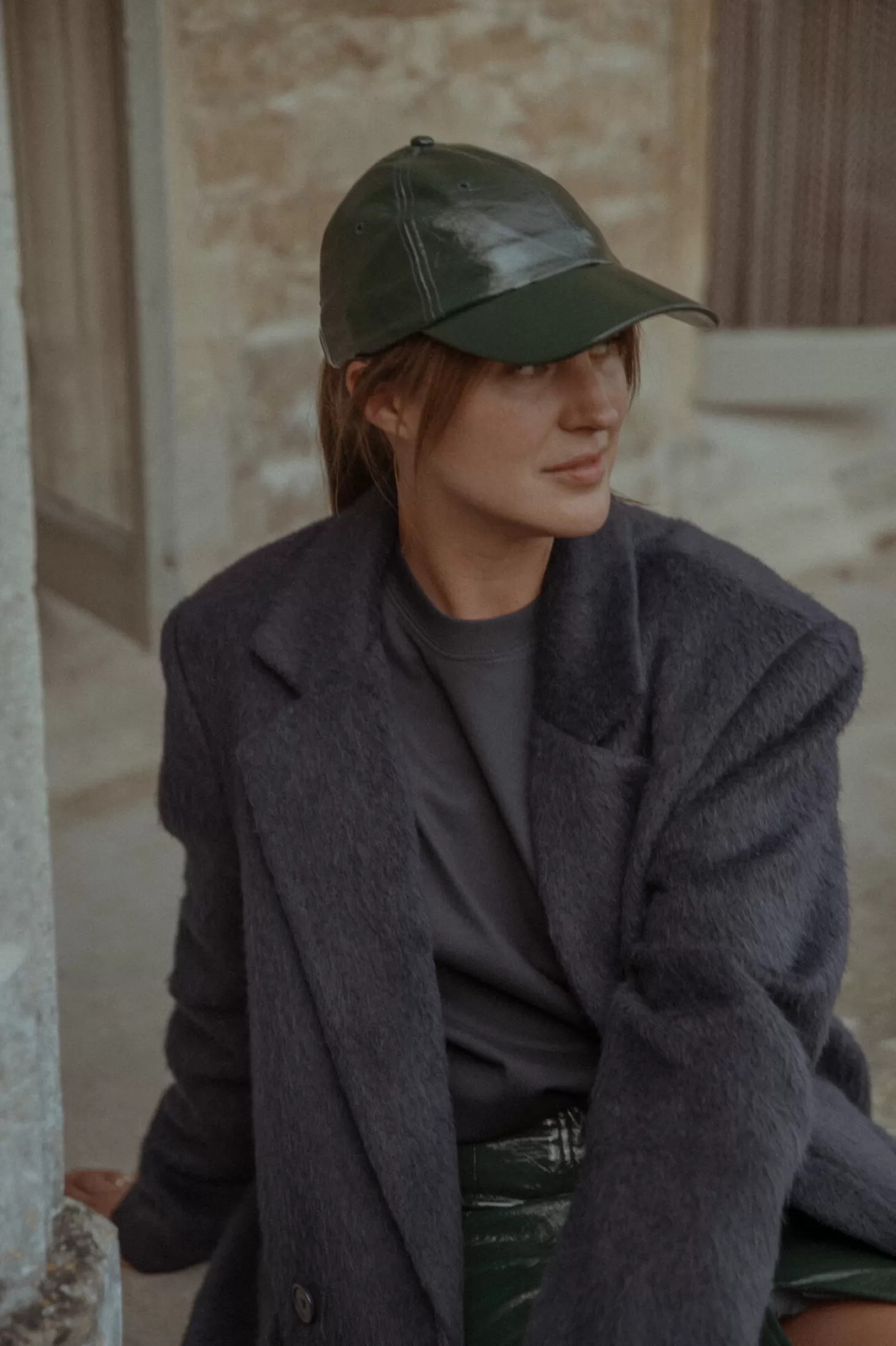 Les Soeurs Vegan Leren Pet Poppy Dark Green Hot