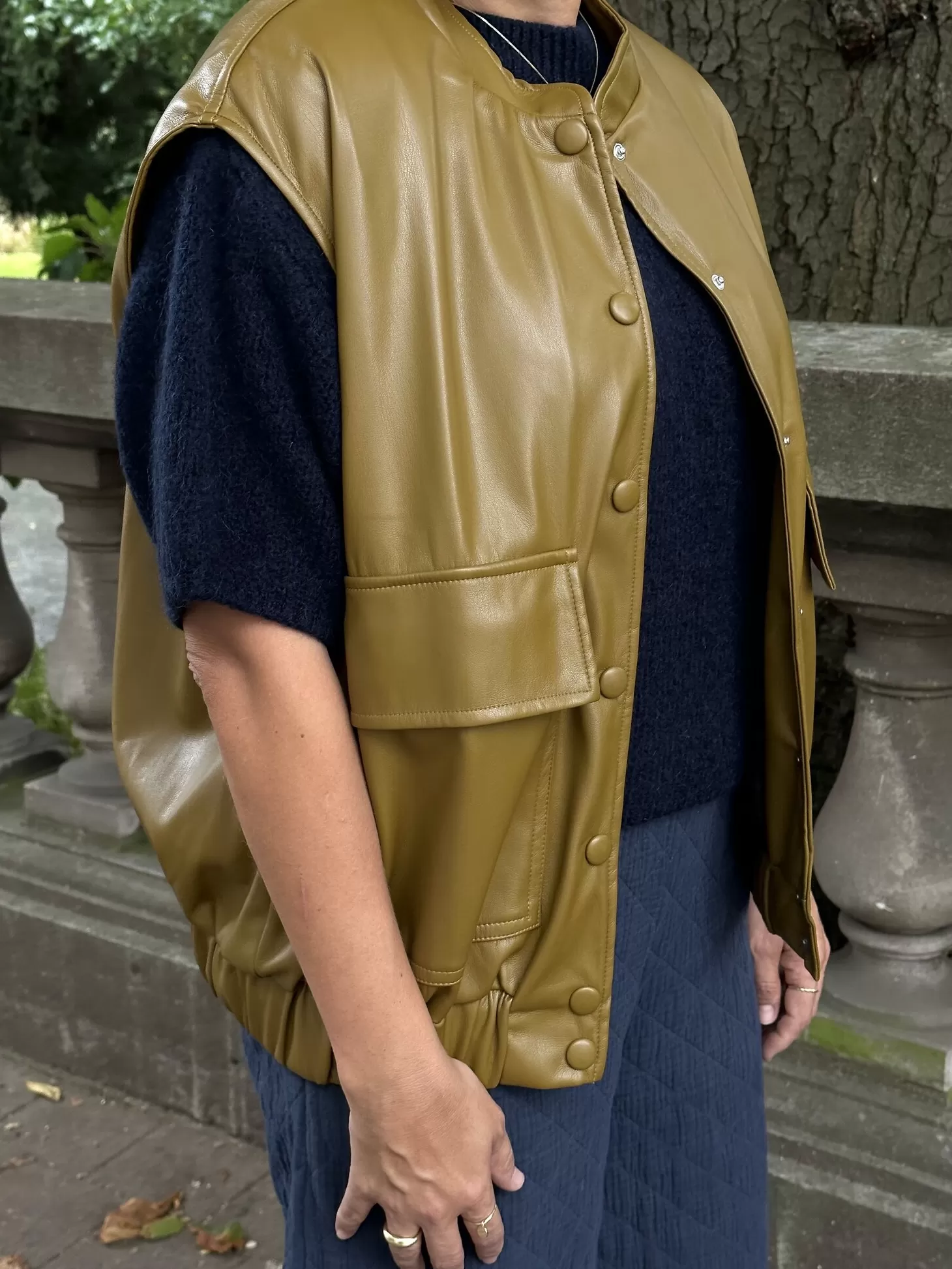 Le Marais Vest Nate Olive Best Sale