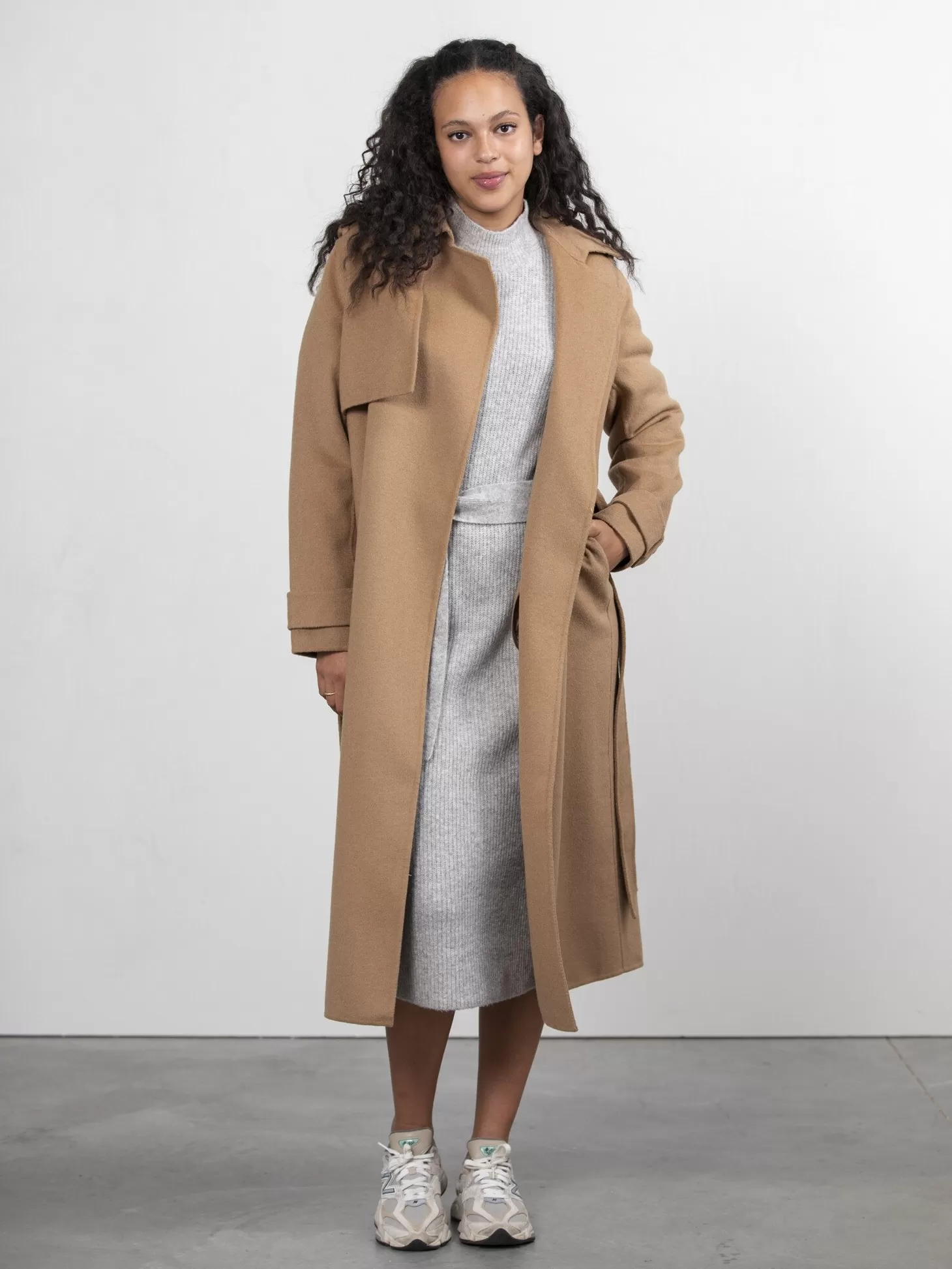 Edited Wollen Trenchcoat Julianne Tigers Eye Best