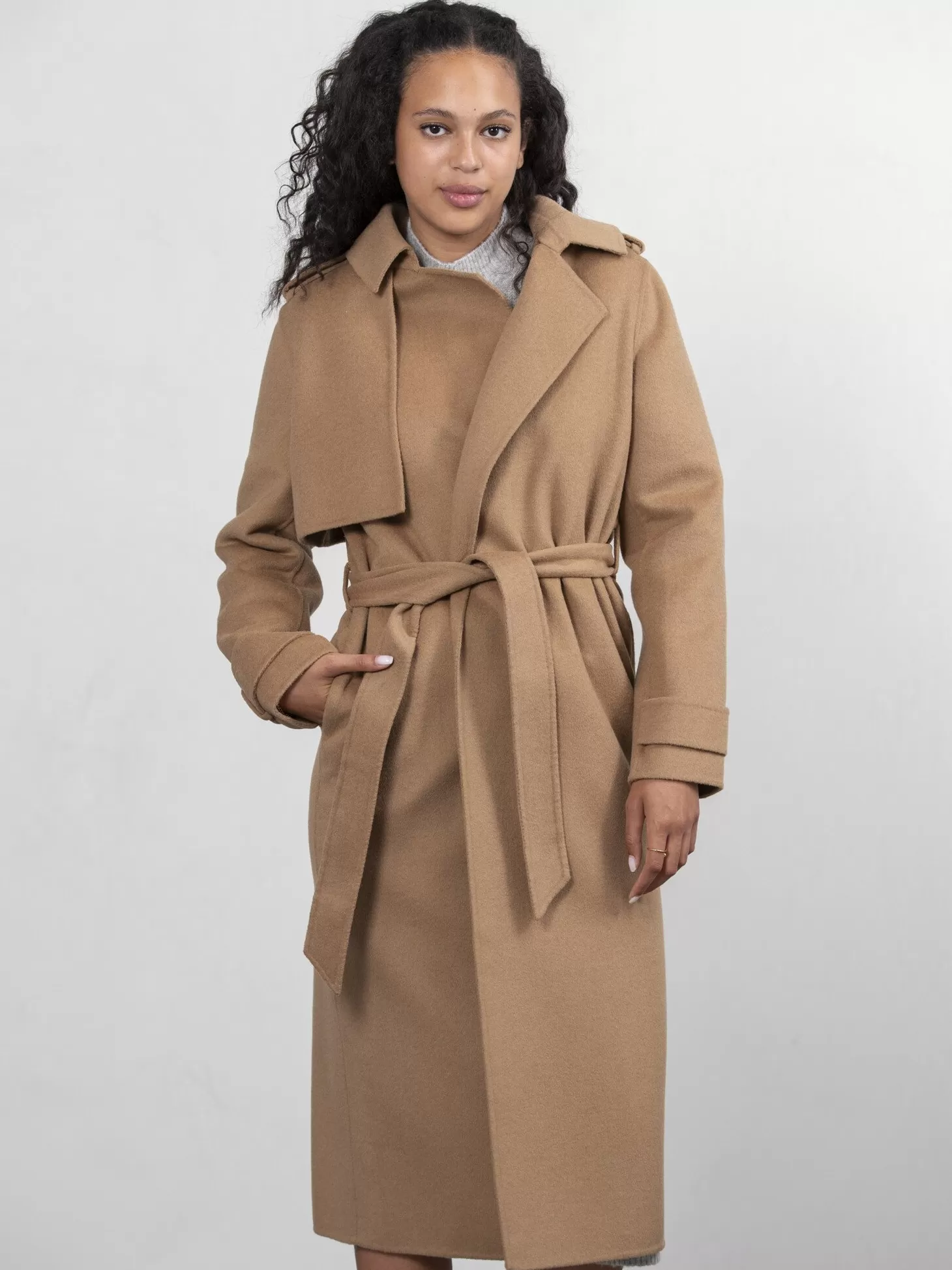 Edited Wollen Trenchcoat Julianne Tigers Eye Best