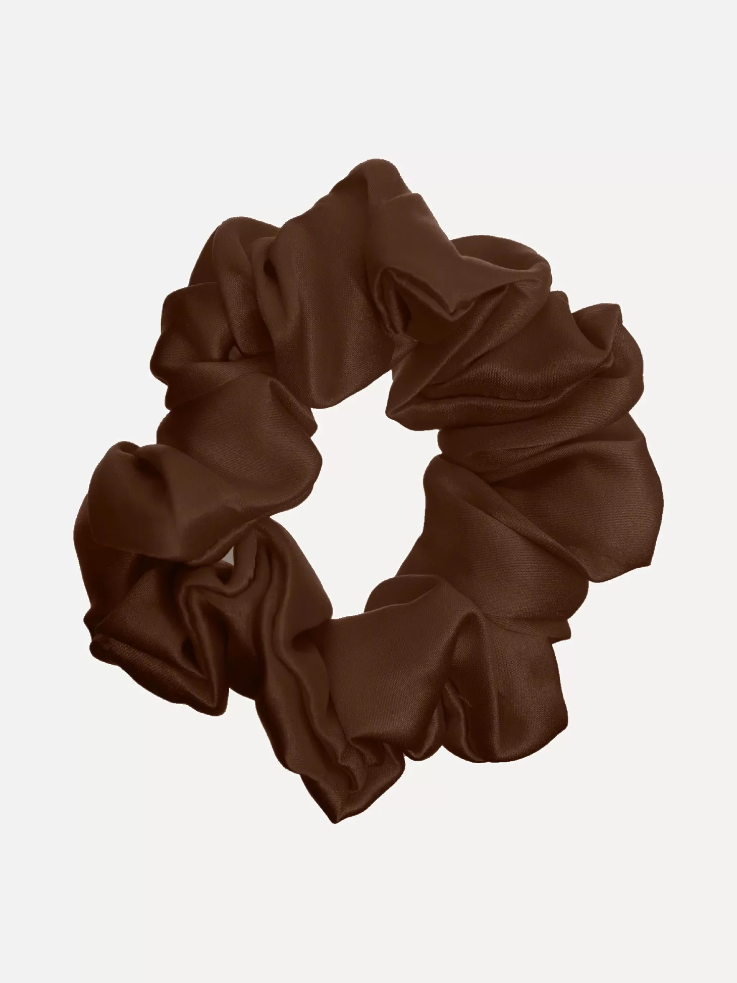 Les Soeurs Zijden Scrunchie Brown Best