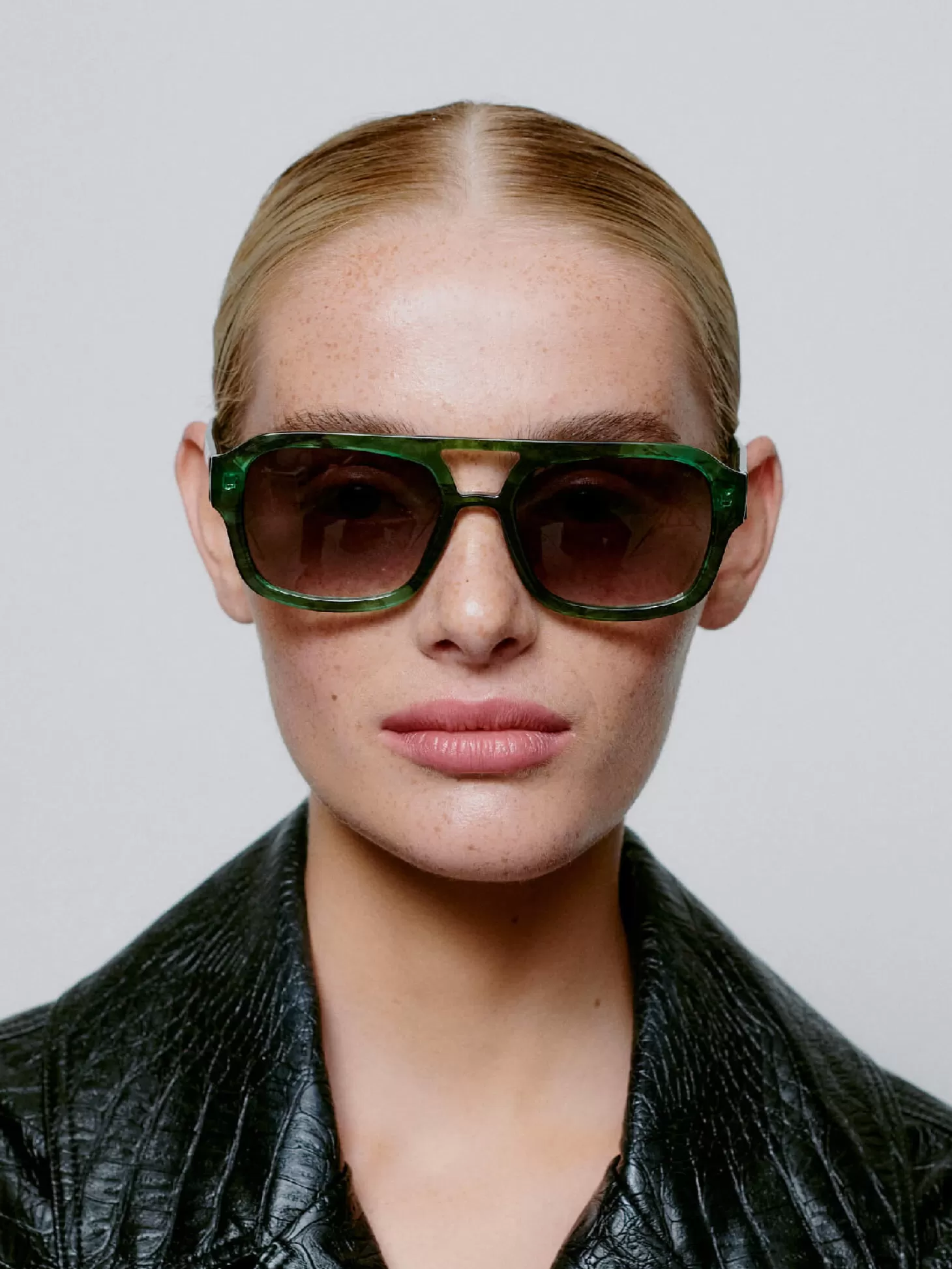 A.Kjaerbede Zonnebril Kaya Green Marble Transparent Shop