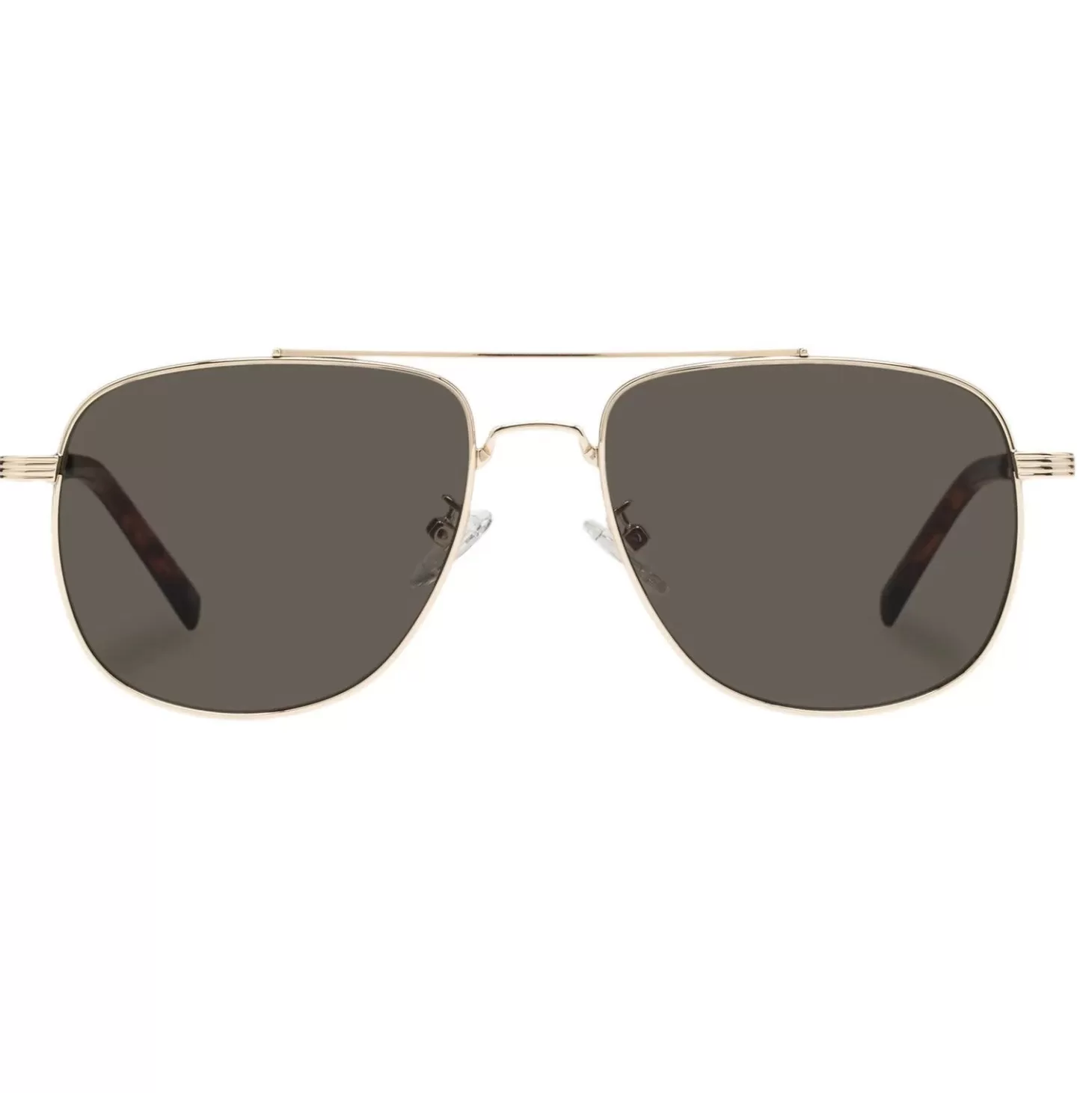 Le Specs Zonnebril The Charmer Gold W/ Khaki Mono Lens Clearance