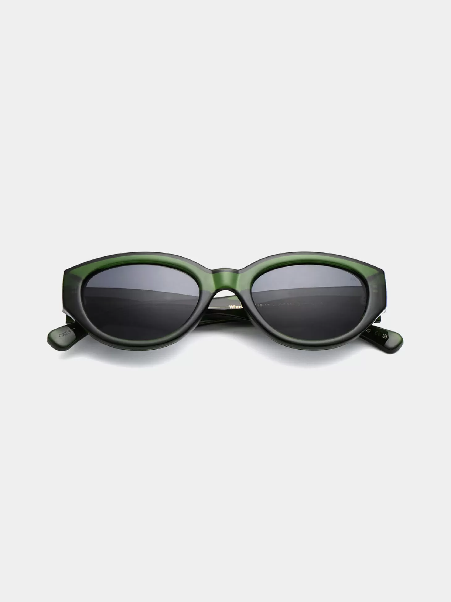 A.Kjaerbede Zonnebril Winnie Dark Green Transparent Outlet